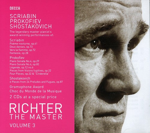 Richter / Prokofiev / Scriabin / Shostakovich - Richter: The Master 3 - Music CD