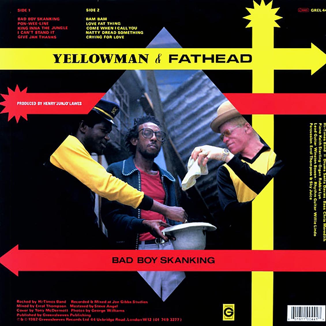 Yellowman, Fat Head - Bad Boy Skanking Vinyl Record