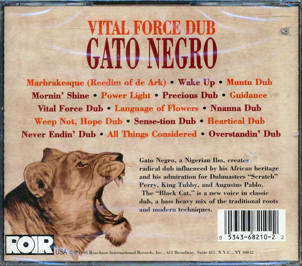 Gato Negro - Vital Force Dub (marked/ltd stock) Music CD
