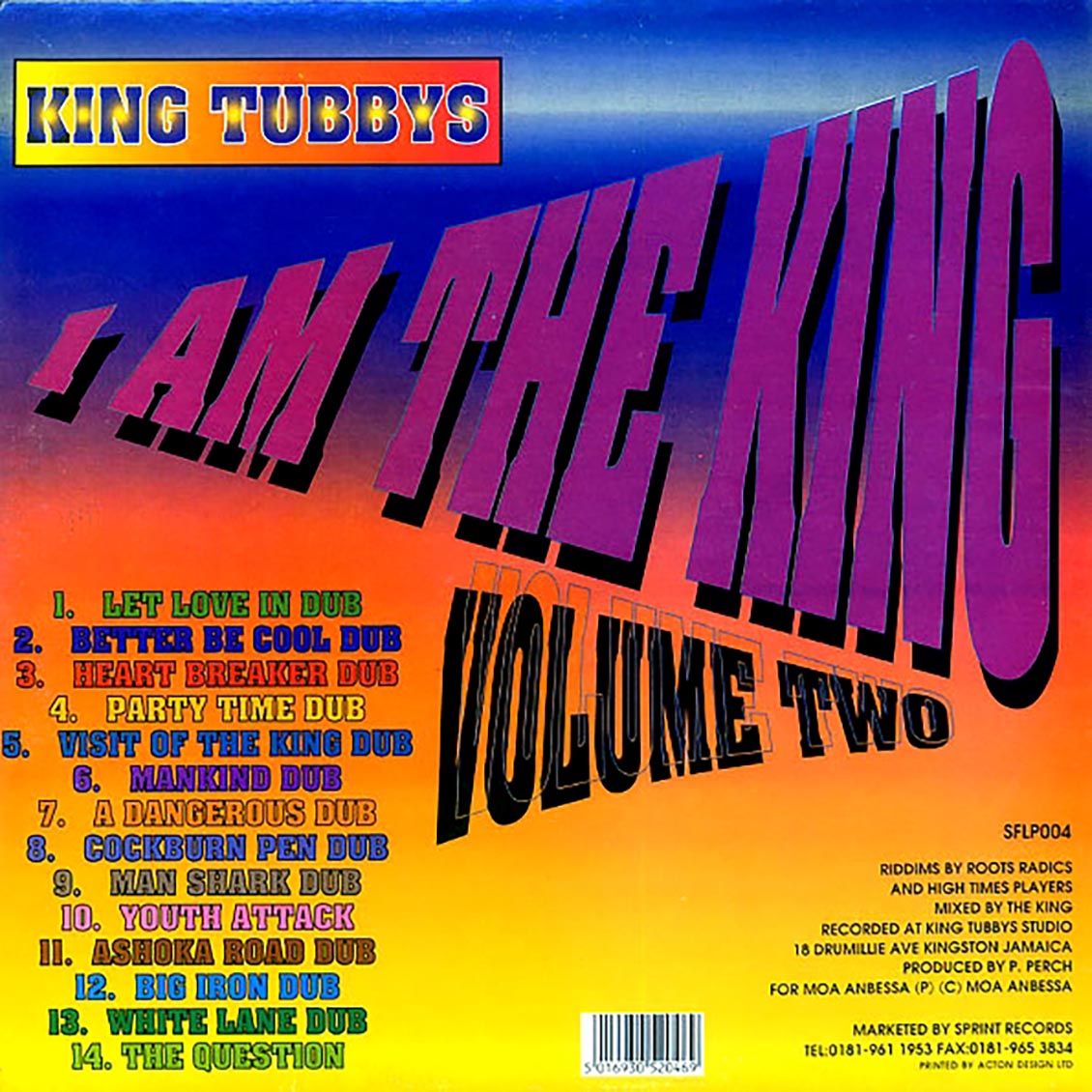King Tubby - I Am The King Part 2 Vinyl Record