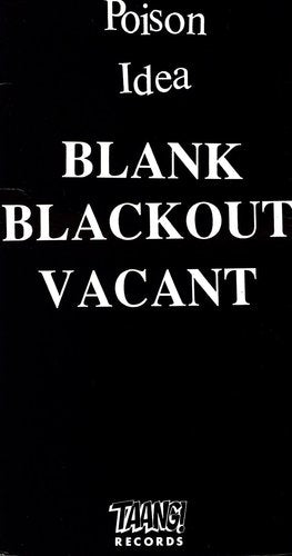 Poison Idea - Blank Blackout Vacant - Music CD