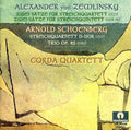 Schoenberg / Zemlinsky / Corda Quartet - String Quartet In D Major / 2 Movements - Music CD