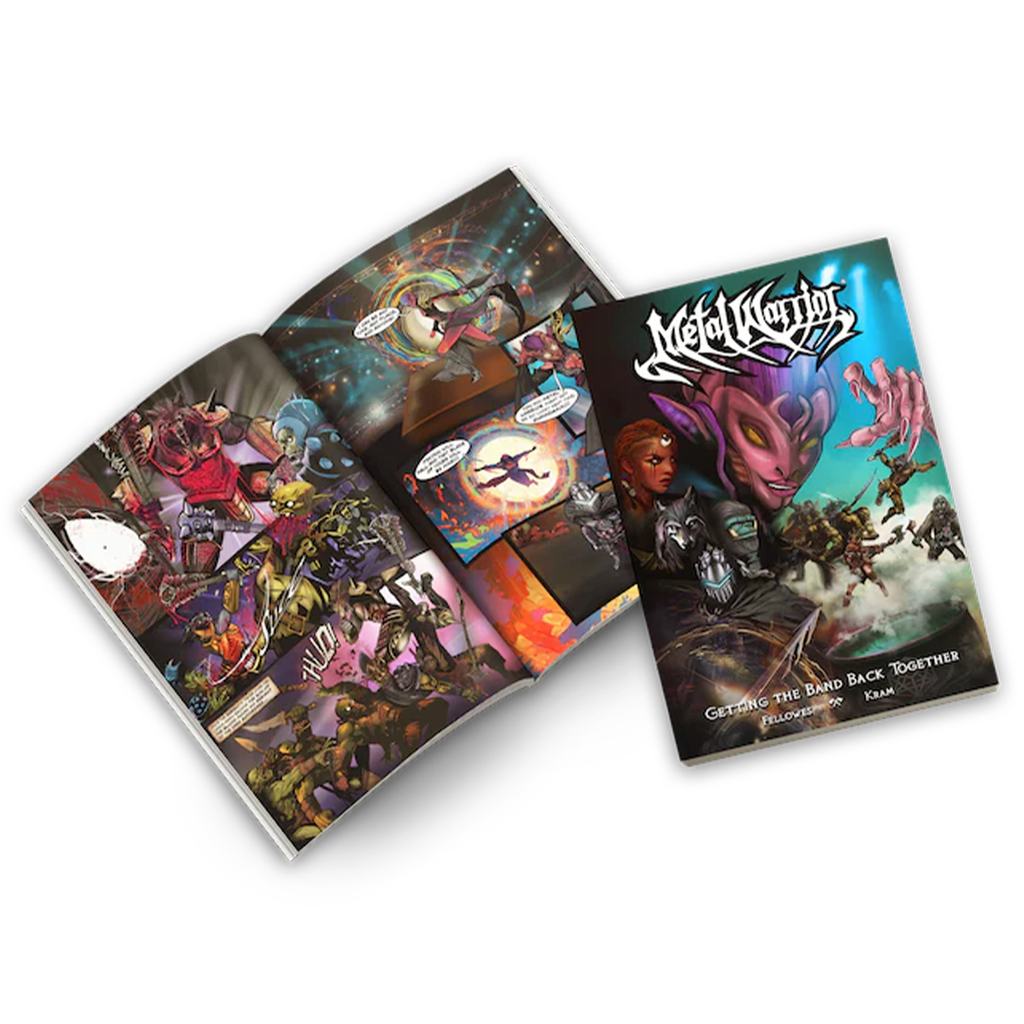 Metal Warrior Issue #00 Getting the Band Back Together Graphic Novel with 7” Vinyl Record