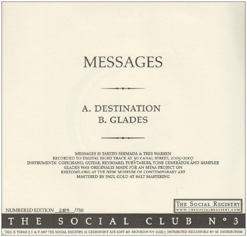 Messages - Destination - Vinyl Record