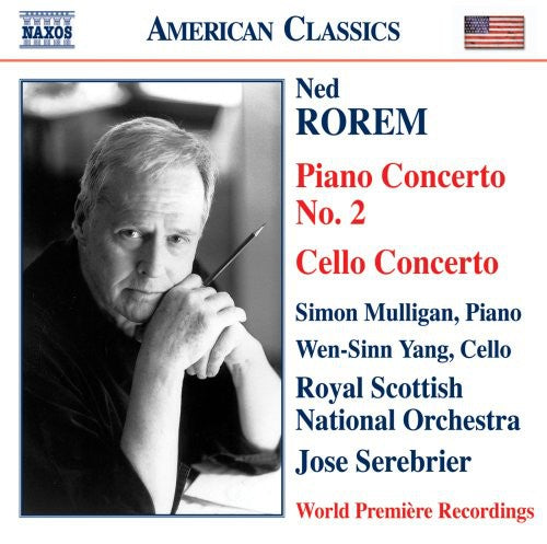 Rorem / Yang / Royal Scottish Nat'l / Serebrier - Piano Concerto 2 / Cello Concerto - Music CD