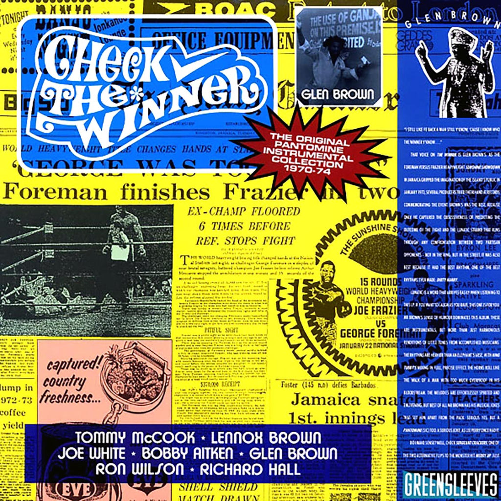 Glen Brown - Check The Winner: The Original Pantomine Instrumental Collection 1970-74 Vinyl Record