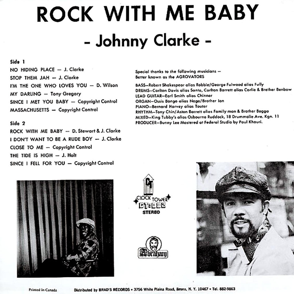 Johnny Clarke - Rock With Me Baby Vinyl Record