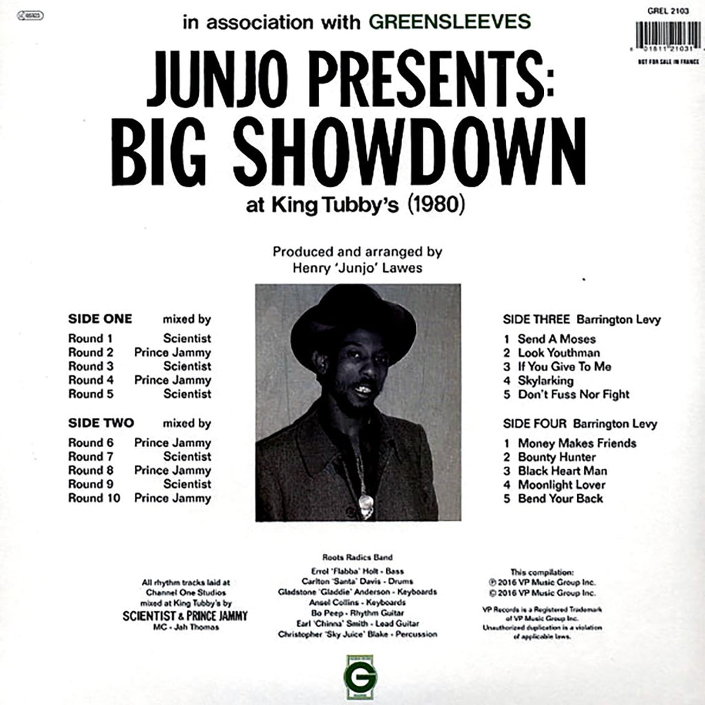 Scientist, Prince Jammy - Junjo Presents Big Showdown At King Tubby's + Bonus Vocals Album (2xLP) Vinyl Record