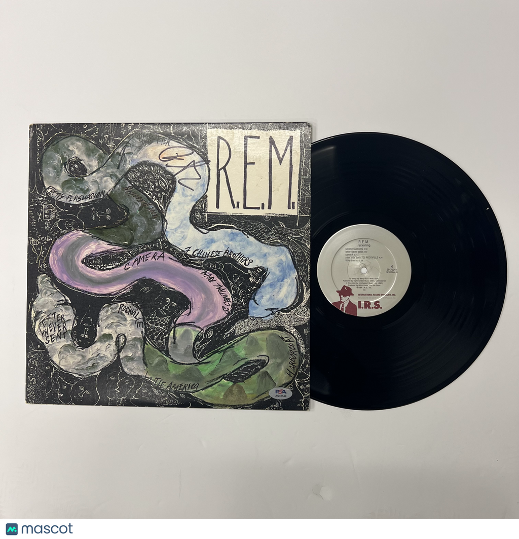 Peter Buck of R.E.M. Signed Reckoning Vinyl Album PSA Autographed
