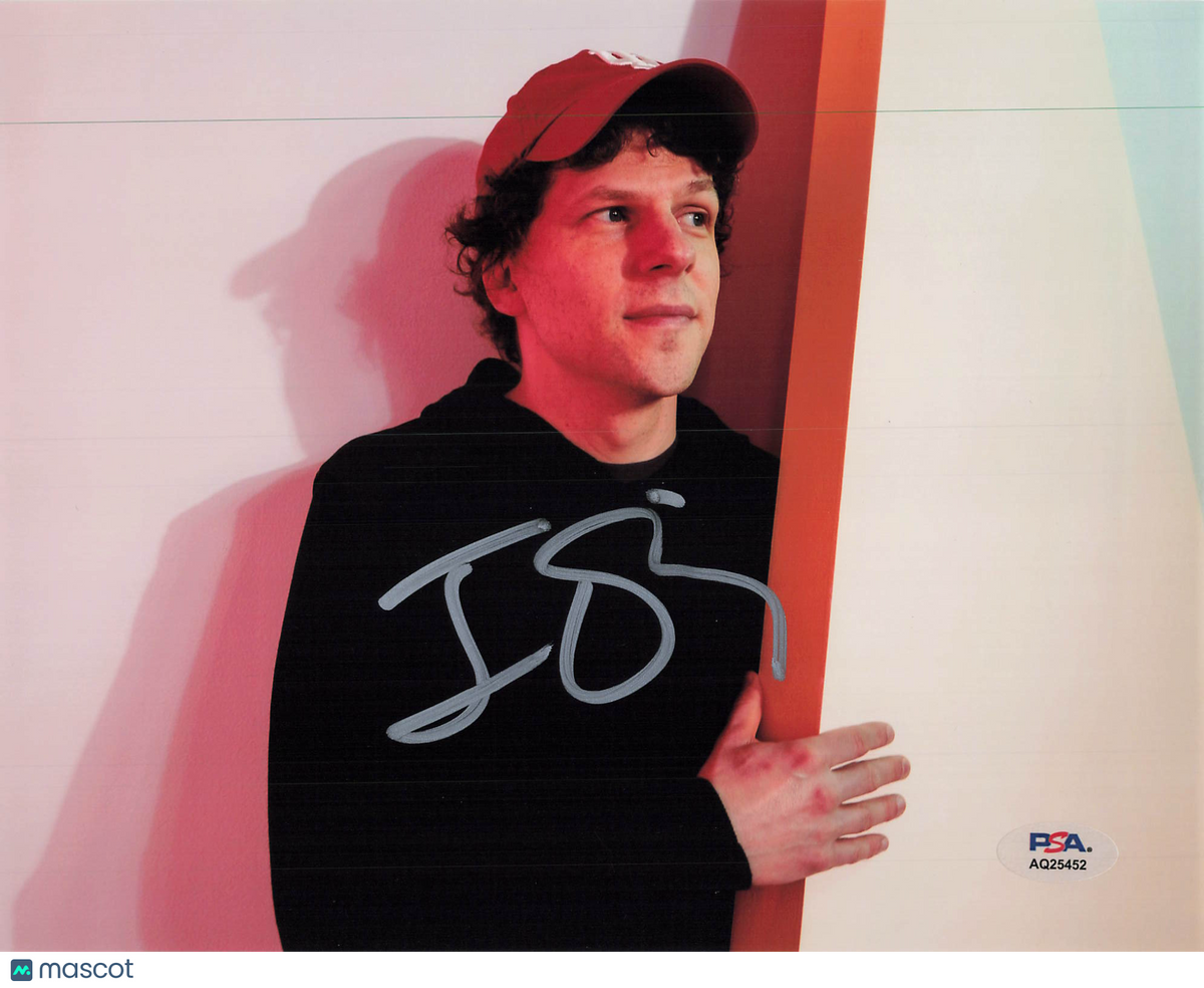 Jesse Eisenberg Signed 8x10 Photo PSA Autographed