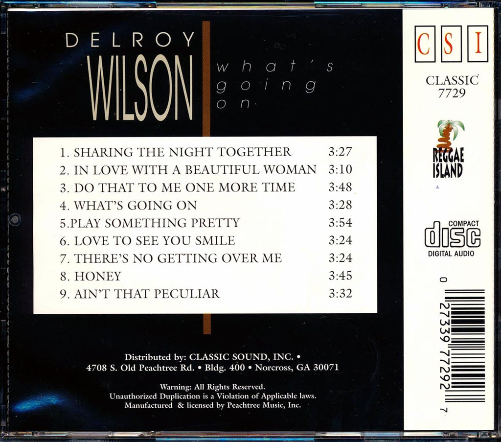 Delroy Wilson - What's Going On Music CD