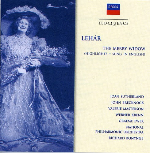 Lehar / Sutherland / Masterson / Krenn / New Phil - Merry Widow (in English) - Music CD