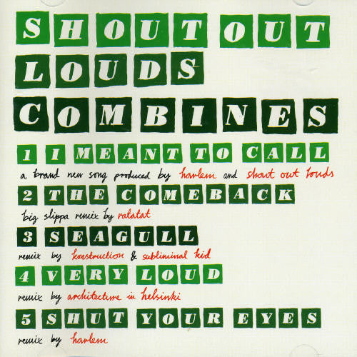 Shout Out Louds - Combines - Music CD Single