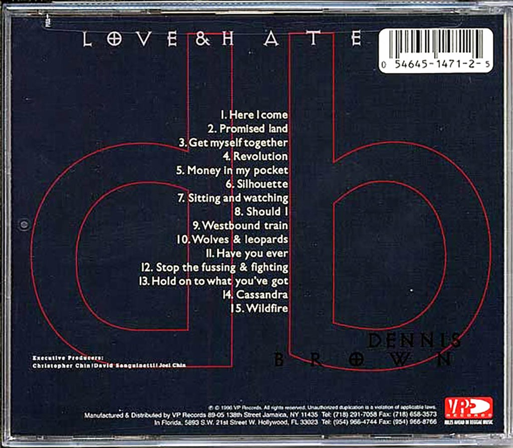 Dennis Brown - Love & Hate: Best Of Dennis Brown Music CD