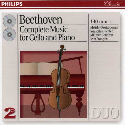 Beethoven / Rostropovich / Richter - Complete Music For Cello & Piano - Music CD