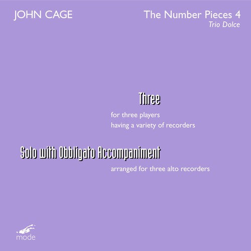 Cage,john - Three Solo For Three Voices - Music CD