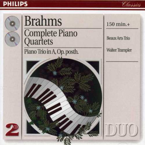Brahms / Trampler / Beaux Arts Trio - Complete Piano Quartets - Music CD