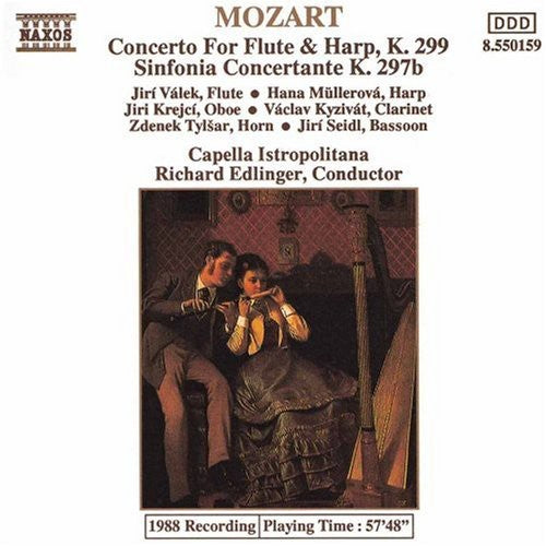 Mozart / Edlinger - Flute & Harp Concerto - Music CD