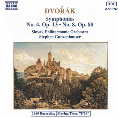 Dvorak / Gunzenhauser / Slovak Philharmonic - Symphonies 4 & 8 - Music CD