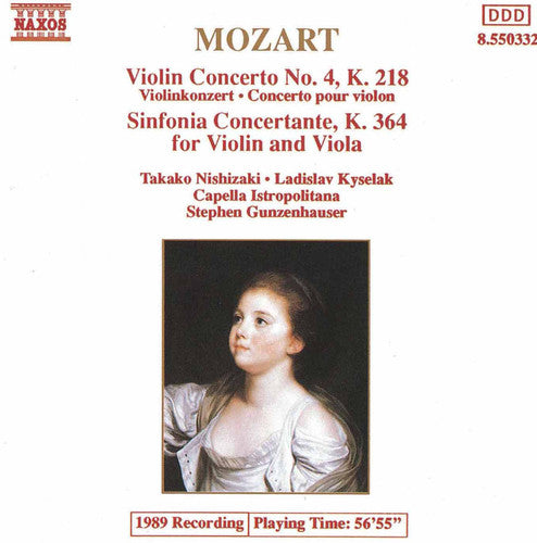 Mozart / Gunzenhauser / Capella Istropolitana - Violin Concerto 4 - Music CD