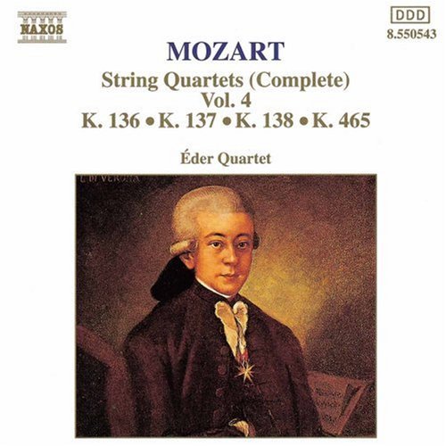 Mozart / Eder Quartet - String Quartets 136-138 & 465 - Music CD