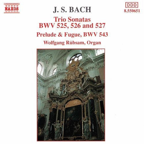 Bach / Rubsam - Trio Sonatas Bwv 525-527 / Prelude & Fugue Bwv 543 - Music CD