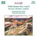Faure / Kang / Devoyon - Violin Sonatas 1 & 2 - Music CD