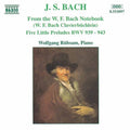 Bach,w.f. / Rubsam - From The W.f. Bach Notebbok / 5 Little Preludes - Music CD