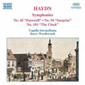 Haydn / Wordsworth / Capella Istropolitana - Symphonies 45, 94 & 101 - Music CD