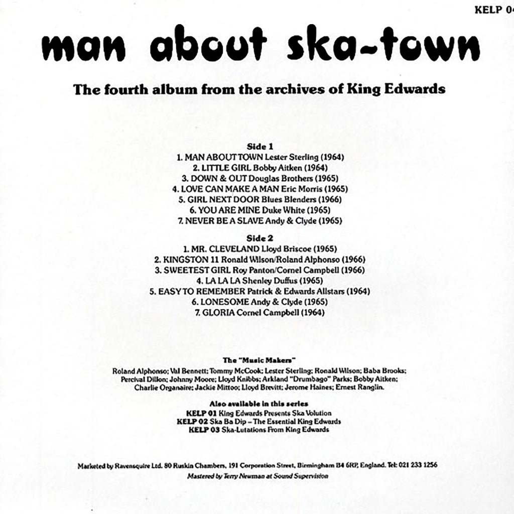 Skatalites, Lester Sterling, Bobby Aitken, Etc. - Man About Ska Town Vinyl Record
