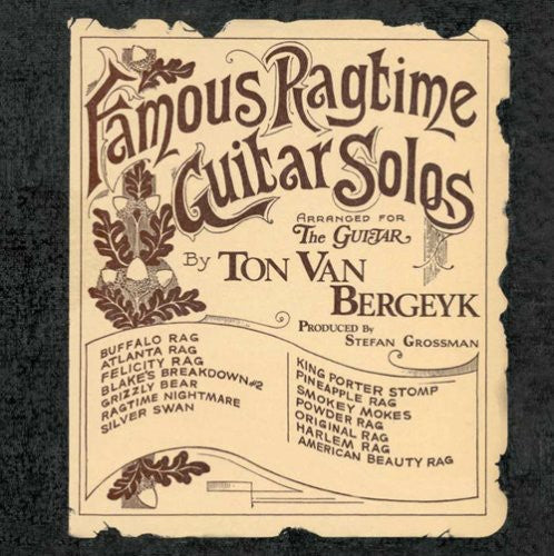 Bergeyk,ton Van - Famous Ragtime Guitar Solos - Music CD
