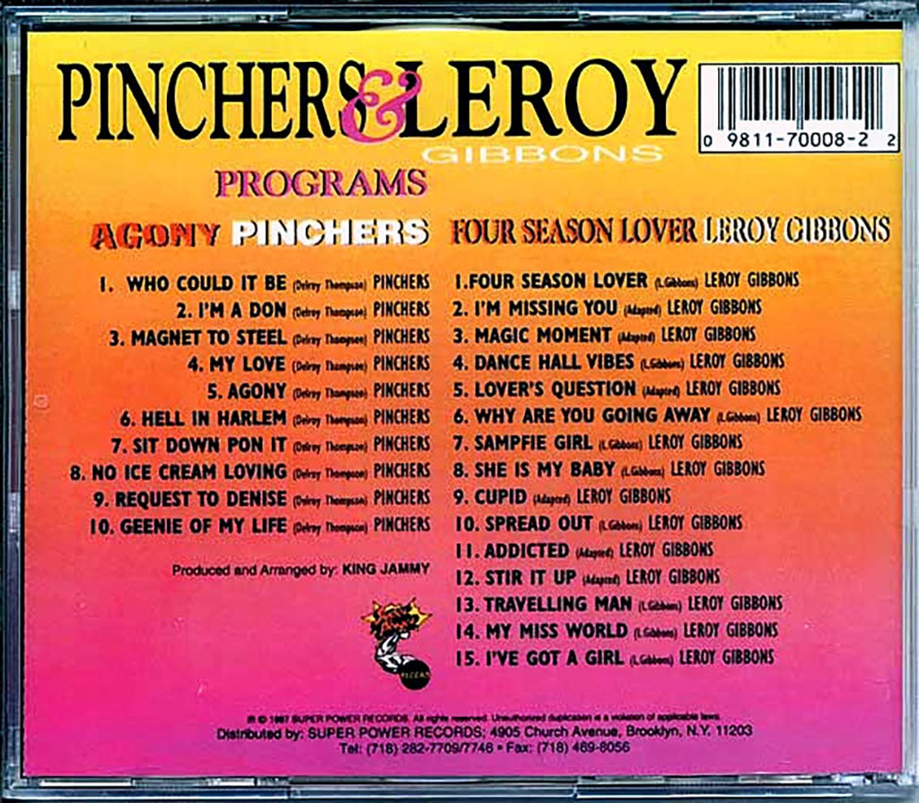 Pinchers, Leroy Gibbons - Agony + Leroy Gibbons 'Four Season Lover' (25 tracks) (2xCD) Music CD