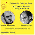 Rostropovich / Richter / Brahms / Beethoven - Sonatas For Cello & Piano - Music CD