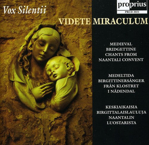 Vox Silentii - Videte Miraculum - Music CD