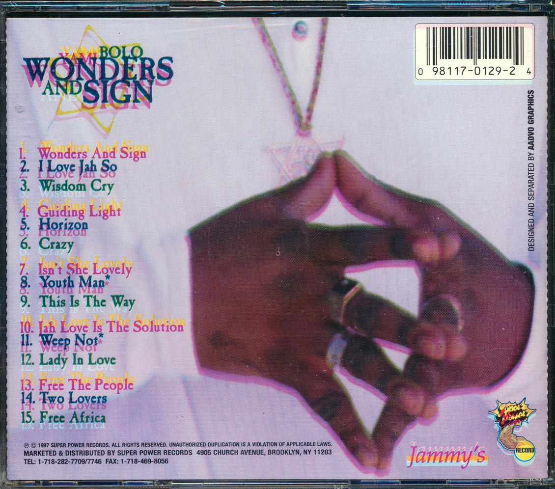 Yami Bolo - Wonders & Sign Music CD