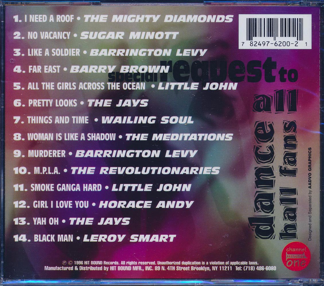 Meditations, Wailing Souls, Horace Andy, Etc. - Special Request To All Dance Hall Fans Music CD