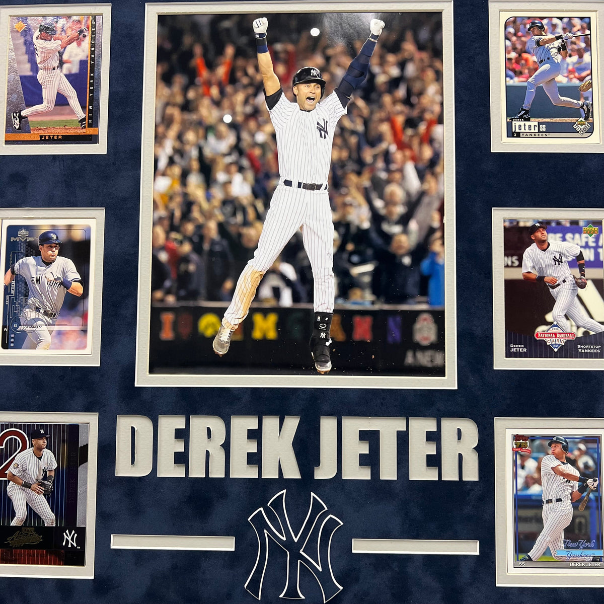 Derek Jeter 10-Card Custom Display Frame New York Yankees