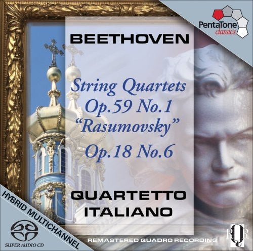 Beethoven / Quartetto Italiano - String Quartets Op. 59 No. 1 & Op. 18 No. 6 - Super Audio CD
