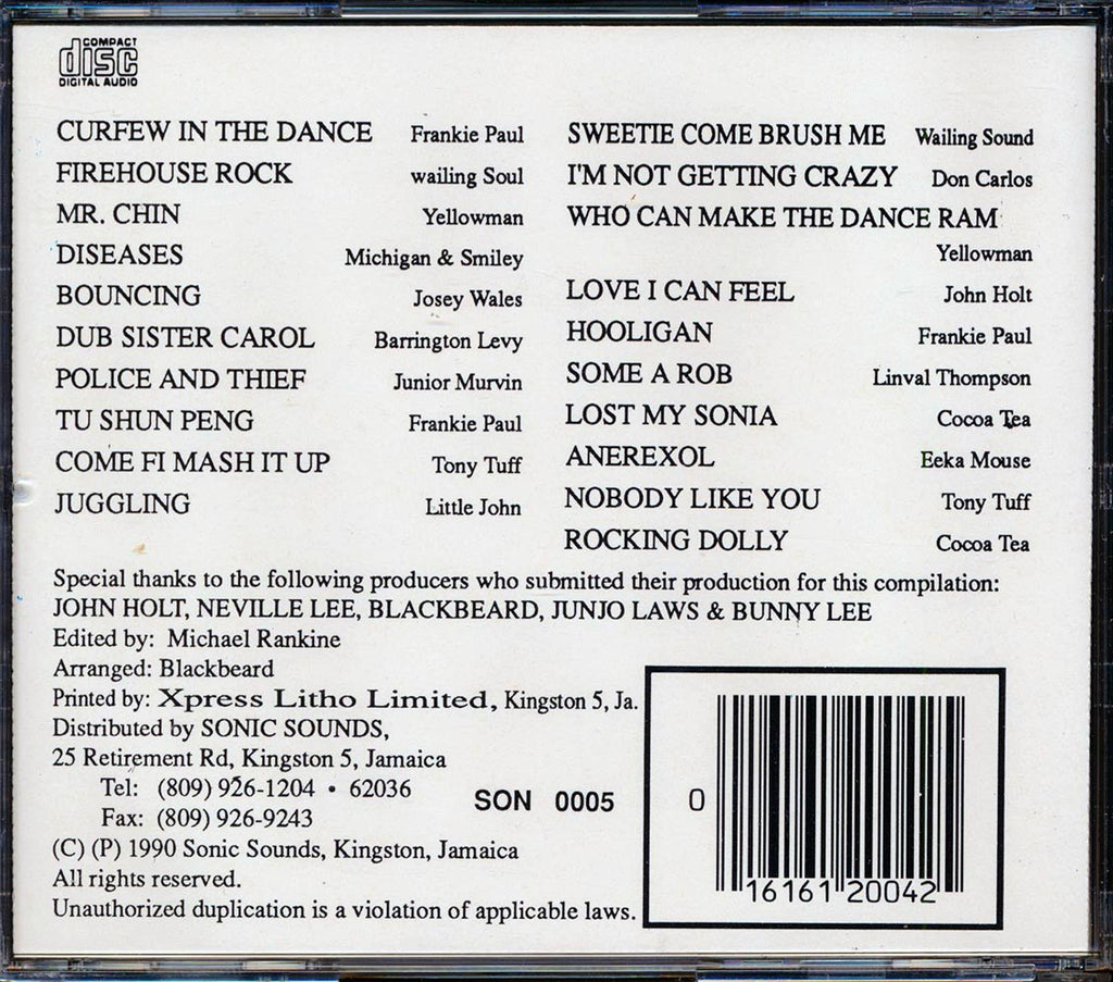 Barrington Levy, Don Carlos, Tony Tuff, Wailing Souls, Little John, Etc. - Volcano 20 Super Hits (20 tracks) Music CD