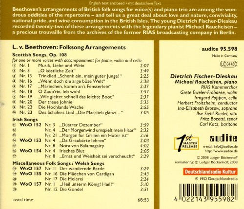 Beethoven / Fischer-dieskau / Poppen - Edition Fischer-dieskau 3 - Music CD