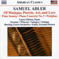 Adler / Melton / Farnum / Wincenc / Sampen / Brown - Of Musique / Poetrie / Art & Love - Music CD