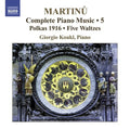 Martinu / Koukl - Complete Piano Works 5 - Music CD