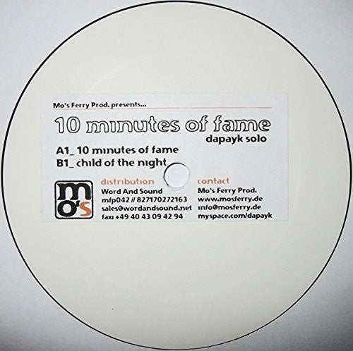Dapayk Solo - 10 Minutes Of Fame - Vinyl Record