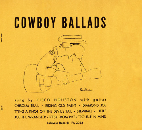 Cisco,houston - Cowboy Ballads - Music CD