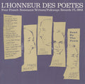 L'honneur Des Poetes / Various - L'honneur Des Poetes / Various - Music CD