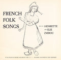 Zmirou,henriette And Elie - French Folk Songs - Music CD