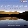 Gunning / Gunning,verity / Andras / Rpo - Symphonies Nos 3 & 4 Oboe Concerto - Music CD