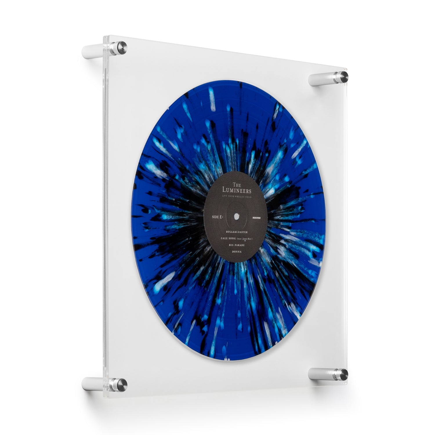Case Pack of 5 Vinyl Record Album Frames with 12x12" Acrylic Mat (for Sleeve or Vinyl)
