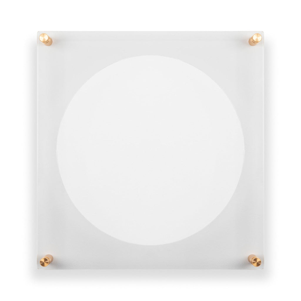 Case Pack of 5 Vinyl Record Album Frames with 12x12" Acrylic Mat (for Sleeve or Vinyl)
