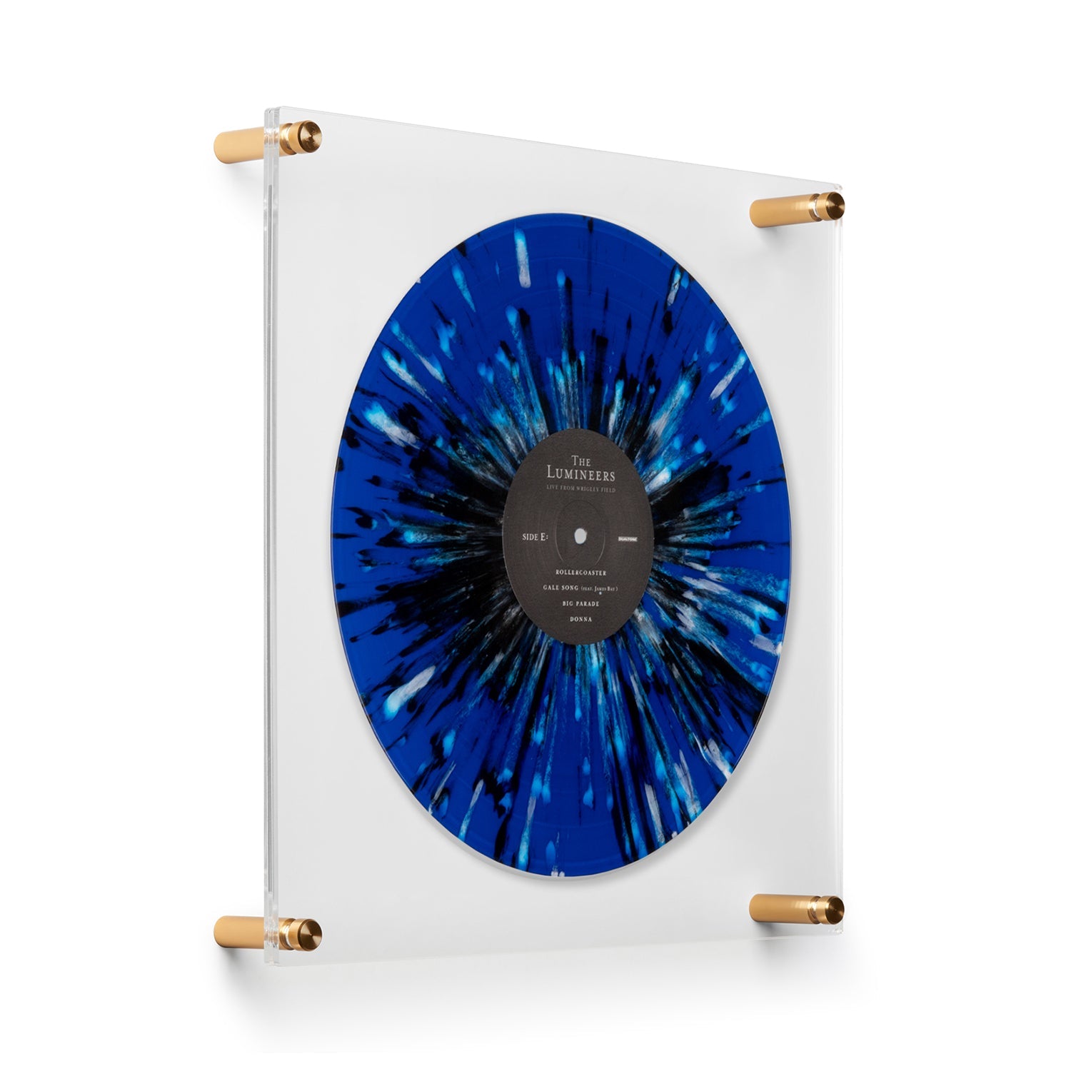 Case Pack of 5 Vinyl Record Album Frames with 12x12" Acrylic Mat (for Sleeve or Vinyl)